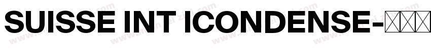 SUISSE INT ICONDENSE字体转换